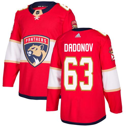 Adidas Panthers #63 Evgenii Dadonov Red Home Authentic Stitched Youth NHL Jersey - Click Image to Close